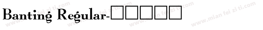 Banting Regular字体转换